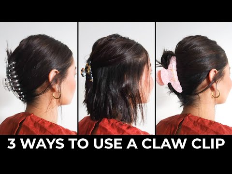 How To Style Hair With a Claw Clip | Easy Claw Clip...