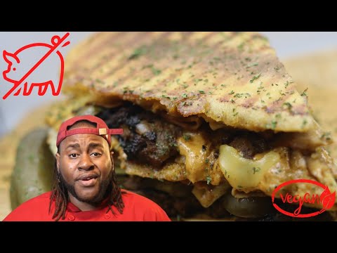 VEGAN CUBANO ROAST PORK (PERNIL) SANDWICH | WHAT THE VEGAN CHEF  EPISODES #1| VEGANKINGZZ