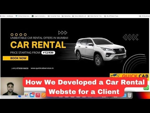 Car Rental Website — client website video