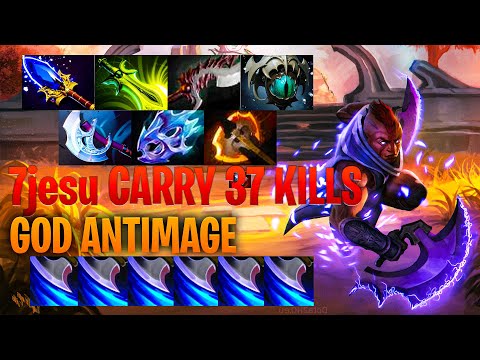 7jesu Carry Anti Mage 37 Kills - Dota 2 Pro Immortal Anti Mage Gameplay 7.34b