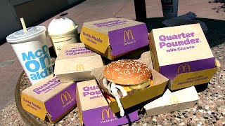 10 Quarter Pounders  & a Shake (McDonald's Challenge)