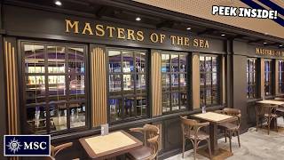MSC Grandiosa | Step Inside MASTERS OF THE SEA | Beer Lover’s Paradise 🍺 | Bar Tour & Menu Peek