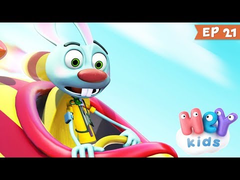 10 Prieteni 🐰 O diferență uriasă - Desene animate cu animale salbatice | HeyKids