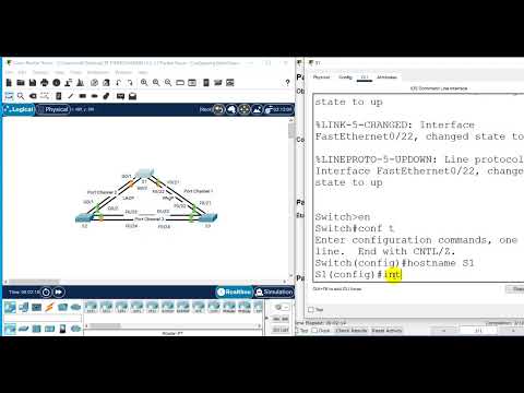 3.2.1.3 Packet Tracer - Configuring EtherChannel