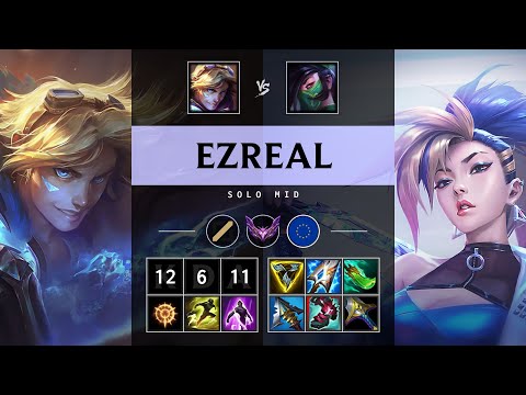 Ezreal Mid vs Akali - EUW Master Patch 25.21