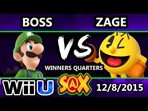S@X 127 - Boss (Luigi) Vs. Zage (Pac-Man) SSB4 Winner Quarters - Smash Wii U -  Smash 4