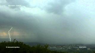 preview picture of video 'Gewitter bei Wien 23-07-2014 thunderstorm timelapse'