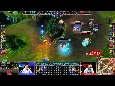 C9 Sneaky & Lemonation vs SSB Deft & Heart - Epic 2 vs 2 - Samsung Blue vs Cloud 9 - Worlds 2014