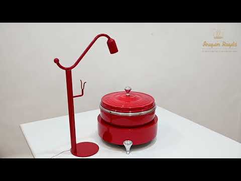 Golden stainless steel a007-g round chafing dish 8 ltr (gl) ...