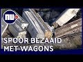 Enorme ravage na ontsporen goederentrein in Texas | NU.nl