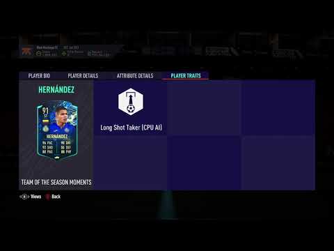 91 Hernandez TOTS Moments SBC FIFA 21