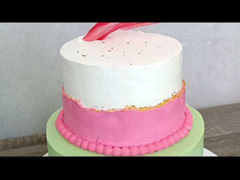 How to make Faultline with Whipped Cream | Faultline Fresh Cream Cake | Samia's Kitchen