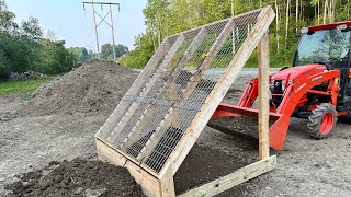 Building a topsoil screener