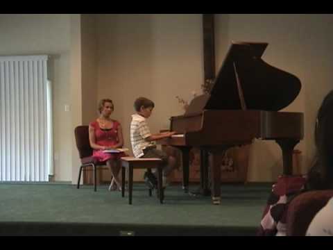 Daniel's piano recital, Spring 2009