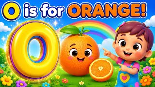 O is for Orange 🍊 | Letter O Song for Toddlers | Learn O Words | VedixVirtueKids | #shorts 