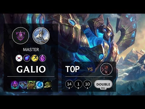 Galio Top vs Lucian - KR Master Patch 10.5