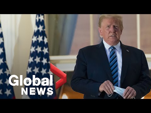 Coronavirus: Trump leaves hospital, takes off mask upon arriving at White House