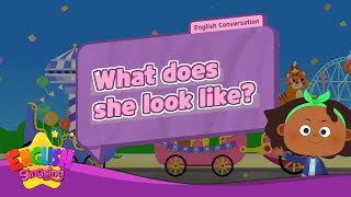 What does she look like?  - [Look like] - Renewal - Easy Dialogue - Role Play