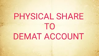 Physical Share transfer to  Demat Account |Tamil|ungal mahesh