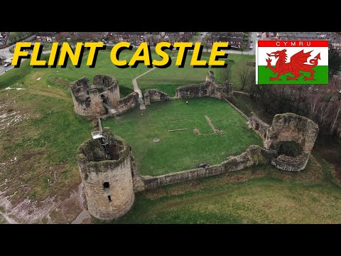 Exploring Flint Castle, Wales | Cinematic Drone & Ground Tour | 4K