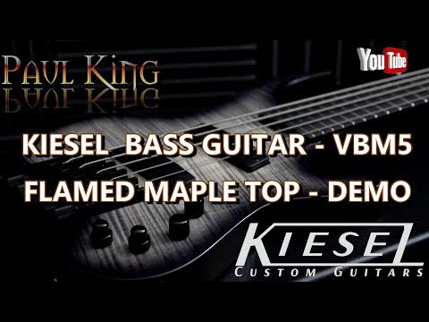 Kiesel bass guitar - VBM5 - Black Cali Burst Over Flamed Maple - Demo // 4K
