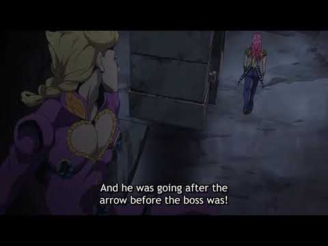Jojo Part 5 Episode 35 - Bucciarati in Diavolo's Body - The Power of Silver Chariot Requiem