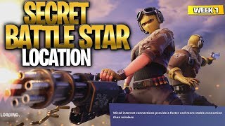 WEEK 1 SECRET BATTLE STAR LOCATION GUIDE! - Fortnite Find the Secret Battle Star in Loading Screen 1