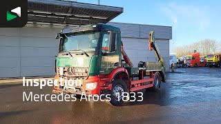 Mercedes-Benz Arocs 1833 4X2 Meiller Ak 12 LT skiploader Steelsuspension Big-A cami&oacute;n portacontenedores | Imagen 4 - Autoline