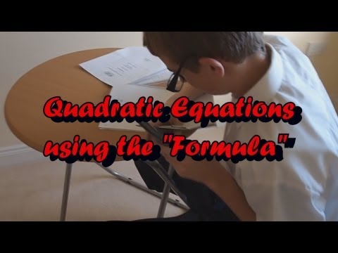 Quadratic Equation Formula Song!