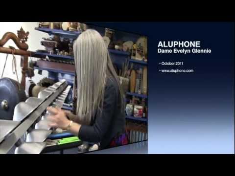 Evelyn Glennie plays the 'Glennie' Aluphone