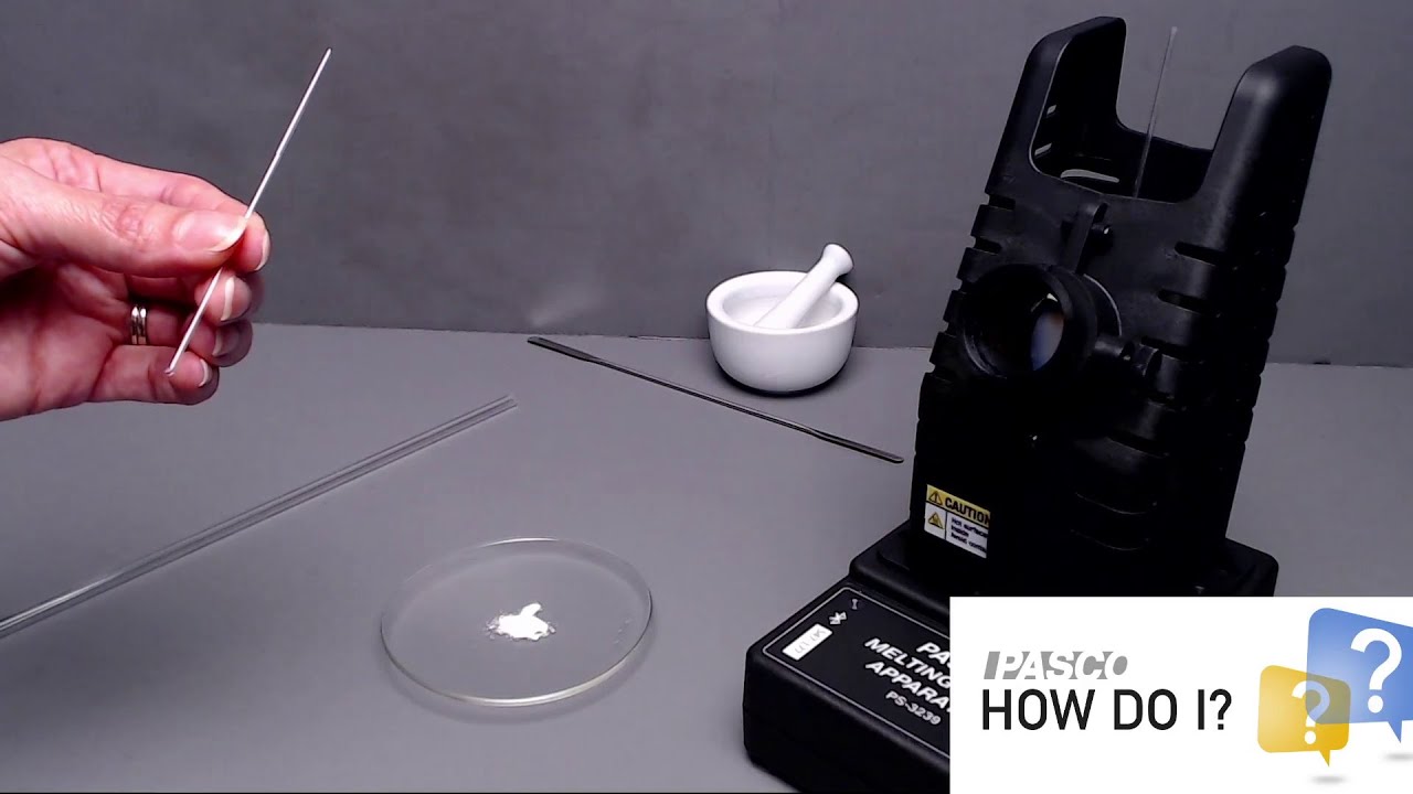 Prepare a Capillary Tube Sample for the Melting Point Apparatus