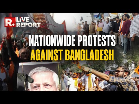 LIVE Report: Hindu Groups Stage Protest Against Yunus Govt Outside Bangladesh High Commission |Delhi