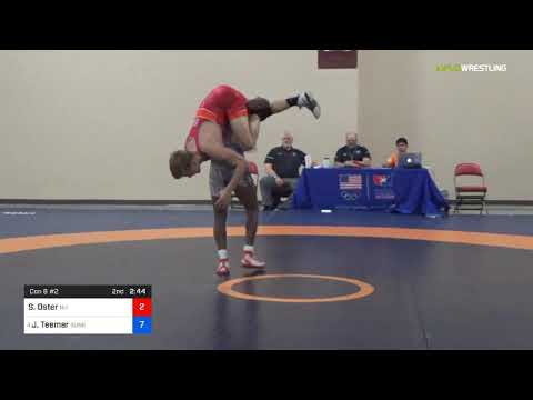 2018 Marine Corps US Open/UWW Junior Freestyle 70 Con 8 #2 - Shayne Oster (NU) Vs. Jacori Teemer (