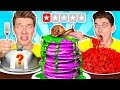 Worst Reviewed Food Mystery Wheel Challenge & How To Eat Weird Foods Like a Taro Pancake