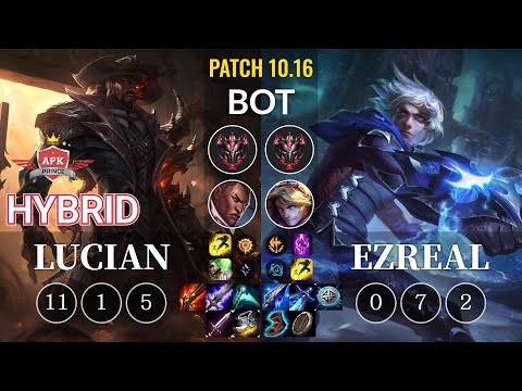 APK HyBrid Lucian vs Ezreal Bot - KR Patch 10.16
