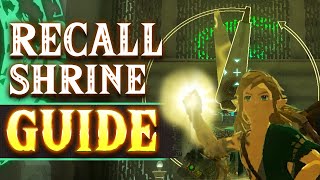 How to Solve the RECALL Shrine Clock Puzzle in Zelda Tears of the Kingdom | Guide & Walkthrough