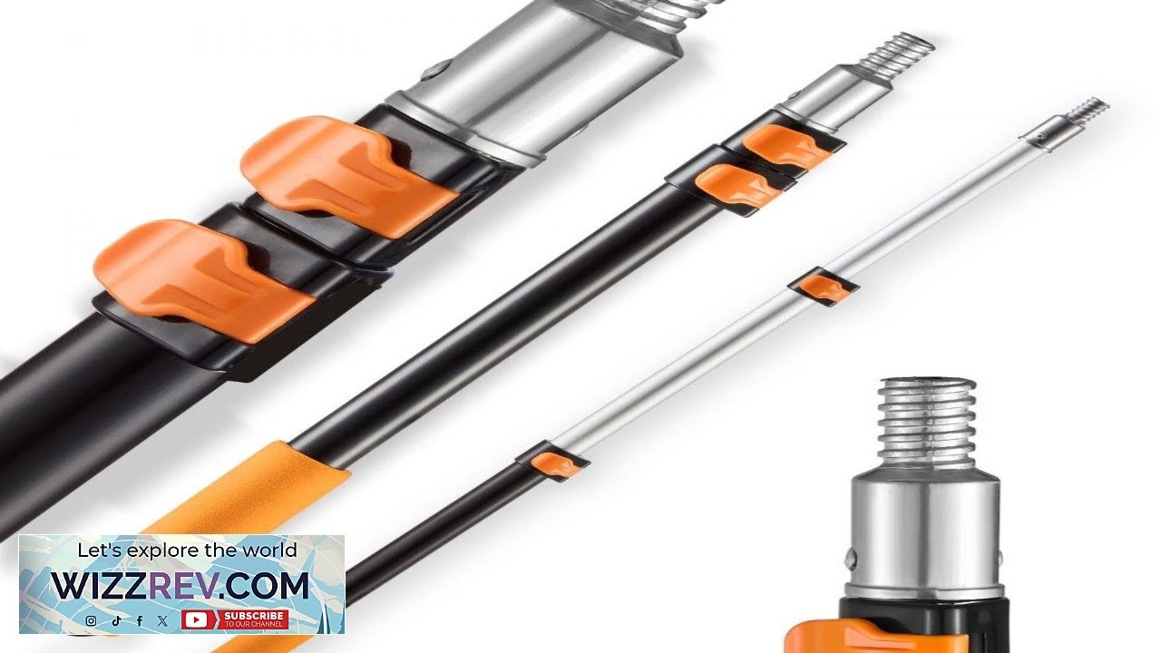 VEVOR Telescopic Extension Pole 1.76 4 FT Multi Purpose Extendable Pole Sturdy Aluminum