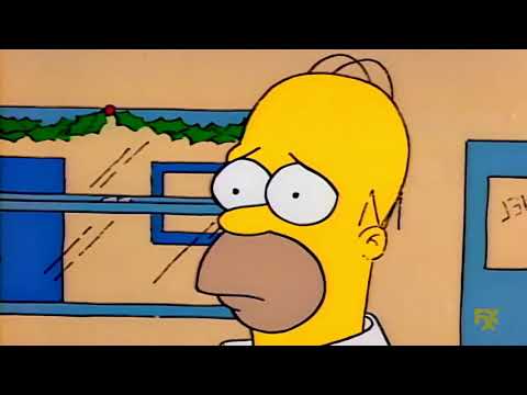 homero simpson trabaja como santa claus