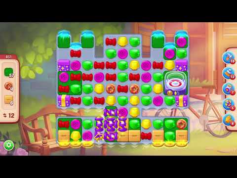 Homescapes Level 851 - 23 Moves - No Boosters