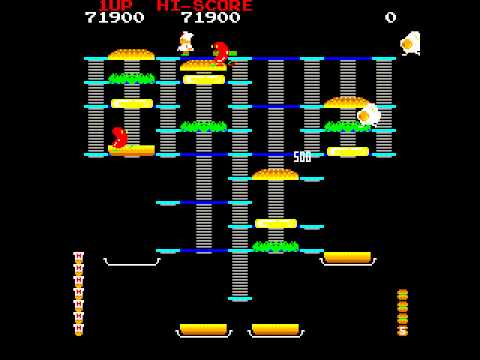 Arcade Game: Burger Time (1982 Data East)