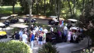 preview picture of video 'Dad's 77th Birthday Golf Cart Parade, Part  2'