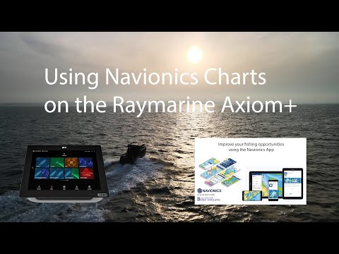 Demonstrating Navionics Charts on Raymarine Axiom + with Smart Fish V2