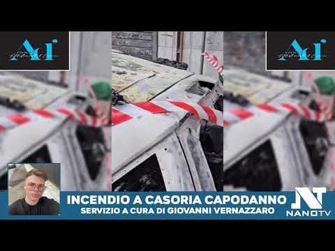 New Year's Eve shock in Casoria: fire destroys car and shop!