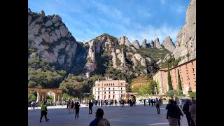 Beautiful Virgin of Montserrat sanctuary, Barcelona Catalonia, Spain.