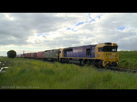 2KM1 Containerized Logs From Bordertown - PoathTV Australian Trains & Railways