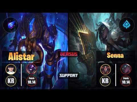Hoit ALISTAR (Support) [Phase Rush] VS SENNA - Grandmaster KR Patch 10.14