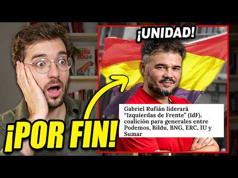 Does Rufián announce his left-wing unity candidacy? In-depth explanation.