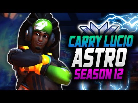 Astro World Rank #1 Carry Lucio! [ OVERWATCH SEASON 12 TOP 500 ]