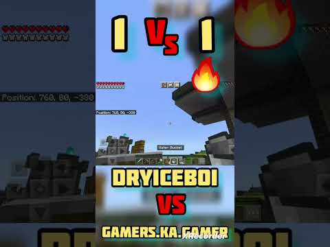 DryIce Gamerz - Coldest pvp Battle 🔥 #minecraft #pvp #viral #shorts