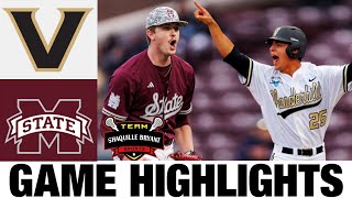 #11 Vanderbilt vs Mississippi State Highlights G2 | NCAA Baseball Highlights | 2024 College Baseball
